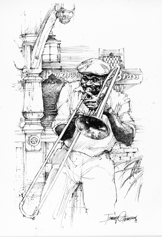 (image for) (jazz#5) Trombone Musician - Click Image to Close