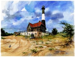 (image for) Fire Island Light