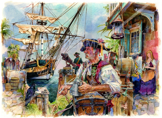 (image for) The Old Pirate - Click Image to Close