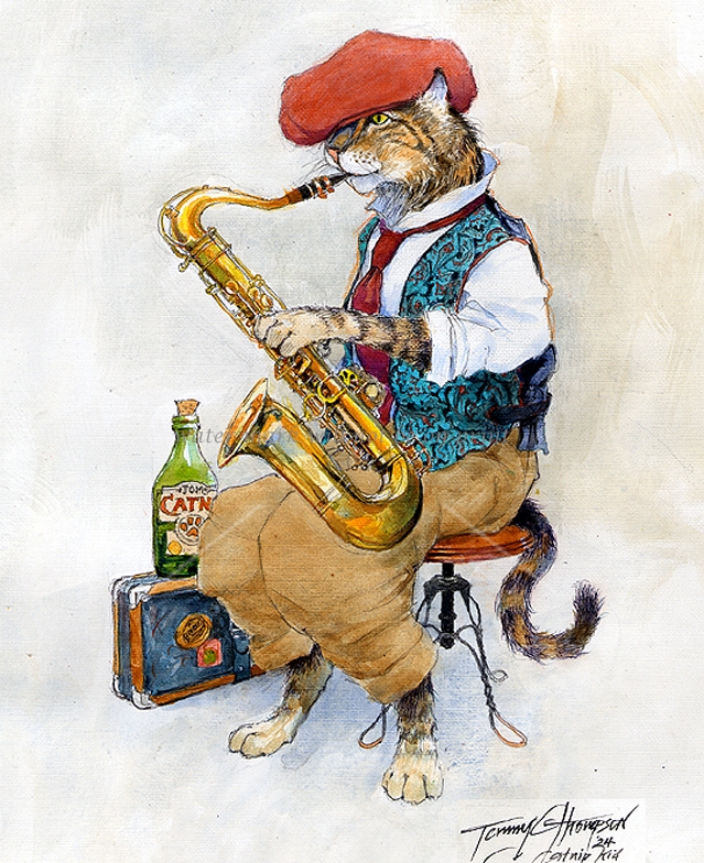 (image for) Catnip Kid (on Sax) - Click Image to Close